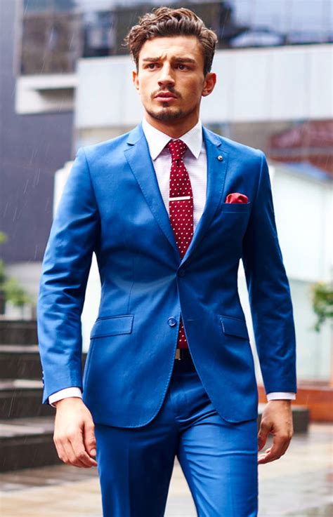 suits with blue ties